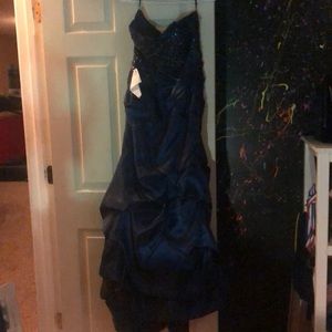 Navy blue prom dress